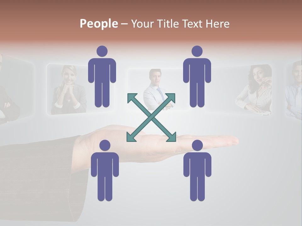 Button Woman Select PowerPoint Template