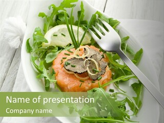 Salad Gourmet Marinated PowerPoint Template