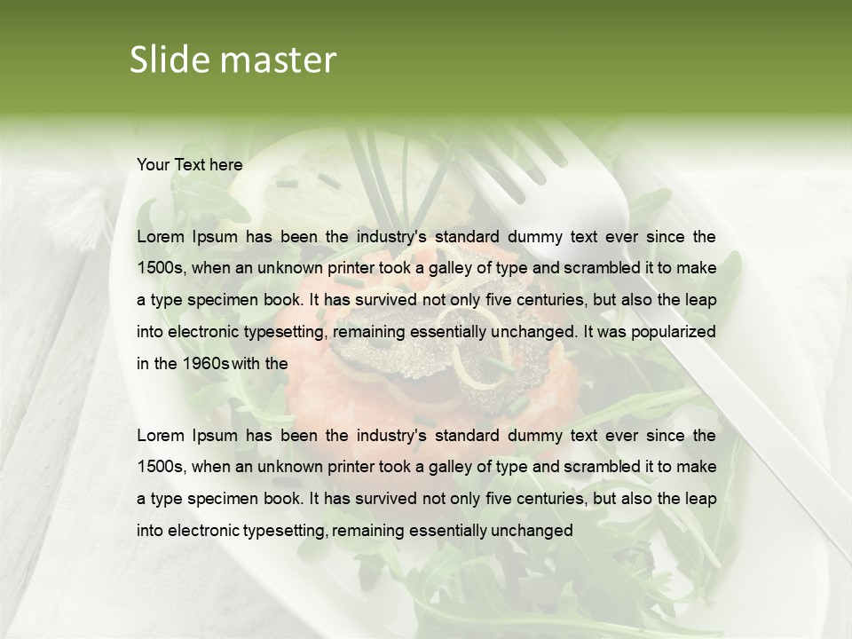 Salad Gourmet Marinated PowerPoint Template
