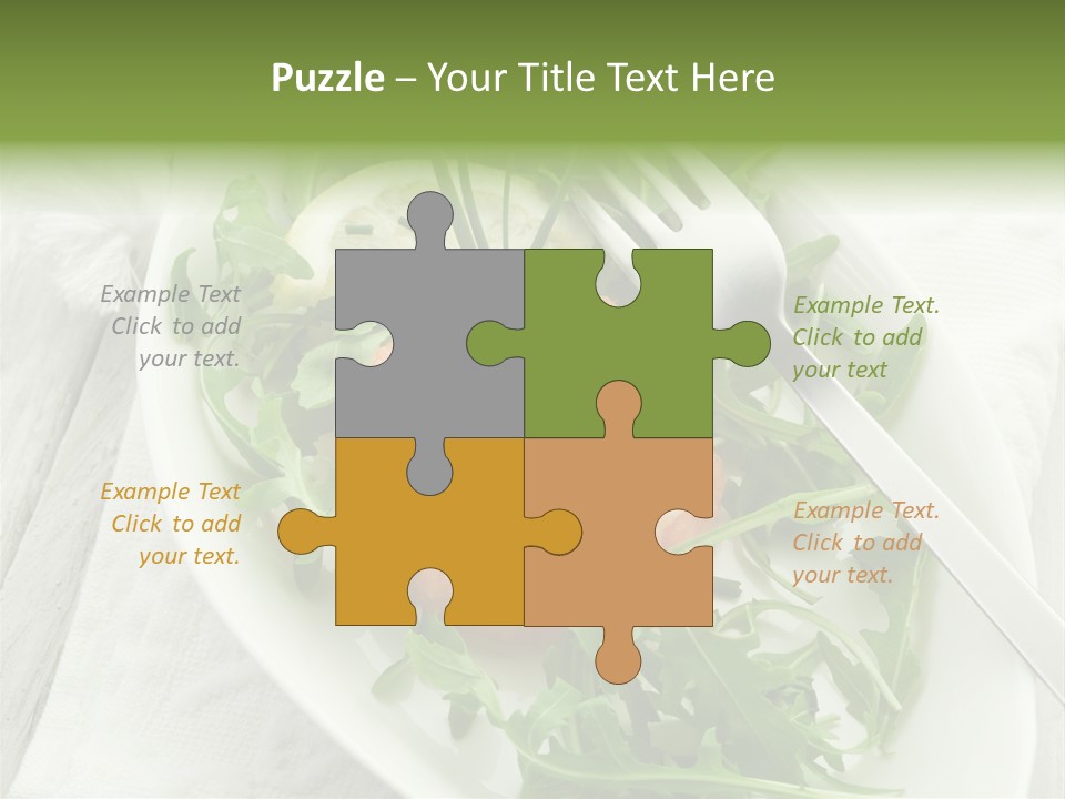 Salad Gourmet Marinated PowerPoint Template