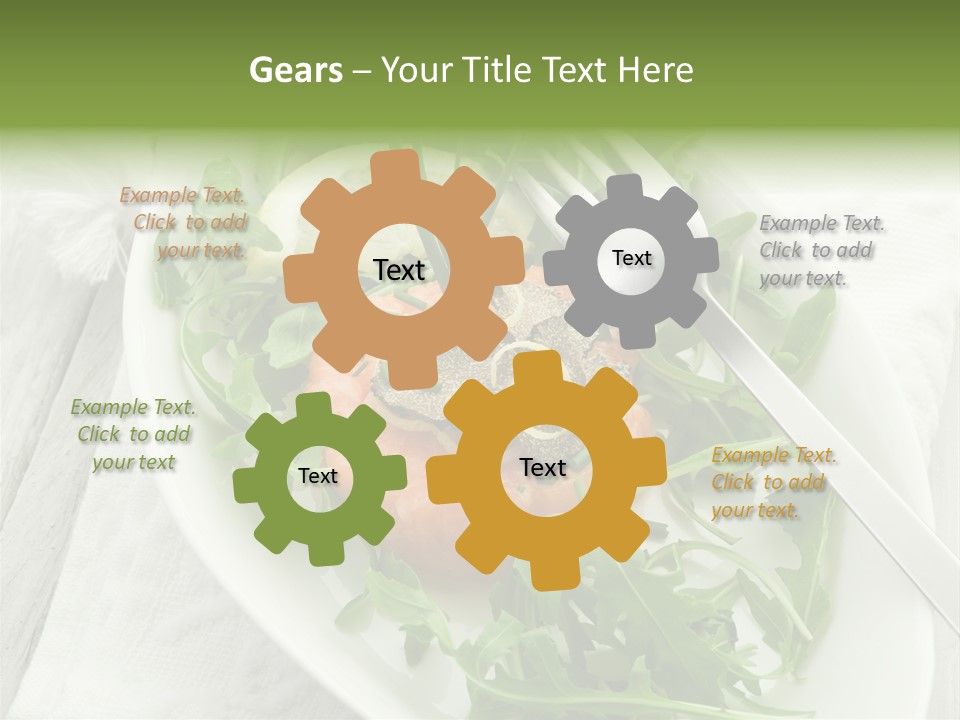 Salad Gourmet Marinated PowerPoint Template