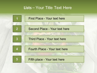 Salad Gourmet Marinated PowerPoint Template