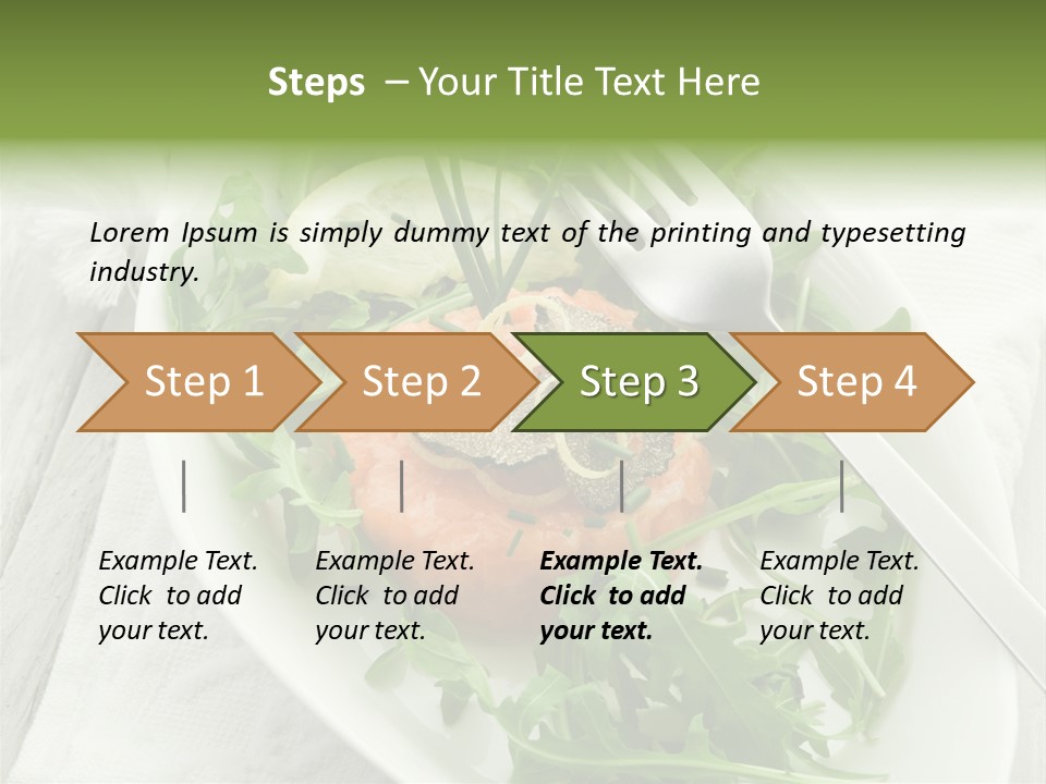 Salad Gourmet Marinated PowerPoint Template