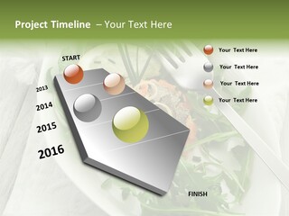 Salad Gourmet Marinated PowerPoint Template
