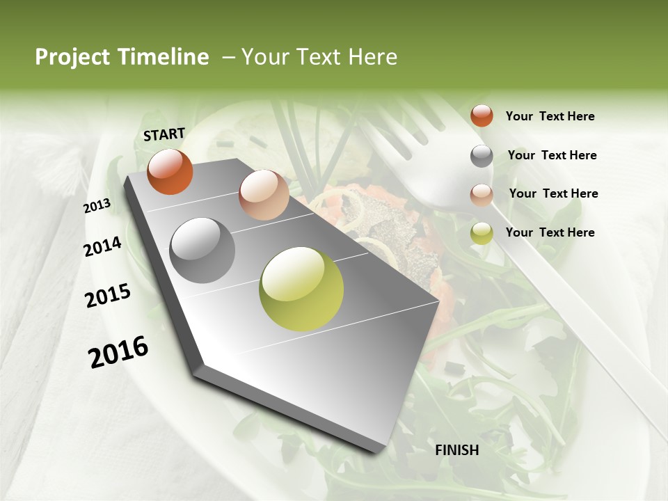 Salad Gourmet Marinated PowerPoint Template
