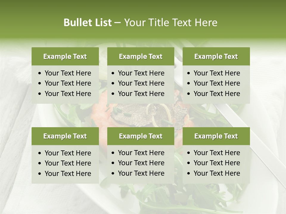 Salad Gourmet Marinated PowerPoint Template