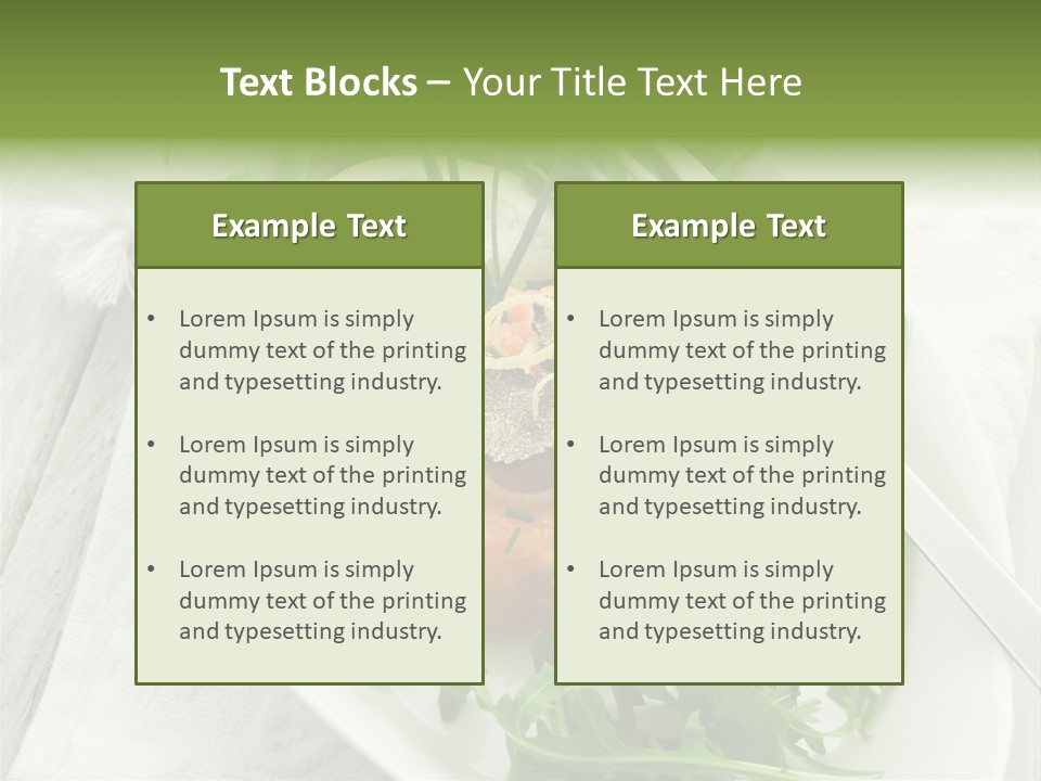 Salad Gourmet Marinated PowerPoint Template