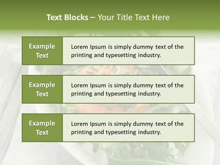 Salad Gourmet Marinated PowerPoint Template