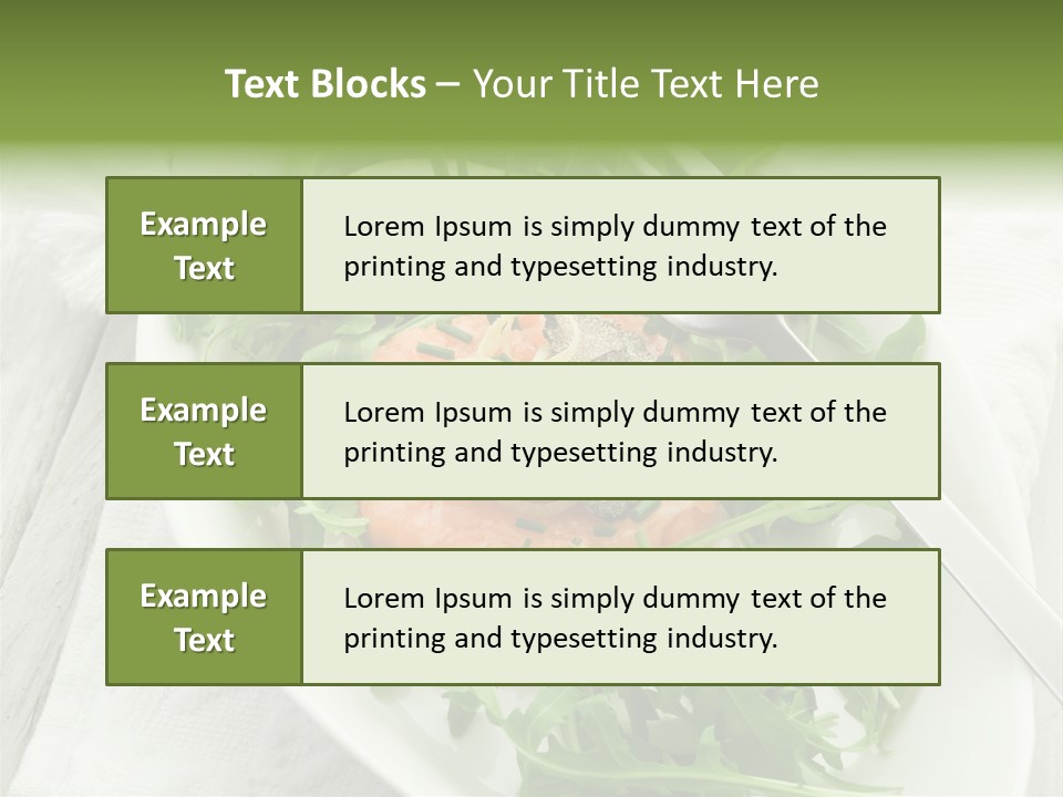 Salad Gourmet Marinated PowerPoint Template