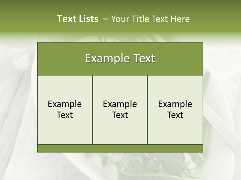 Salad Gourmet Marinated PowerPoint Template