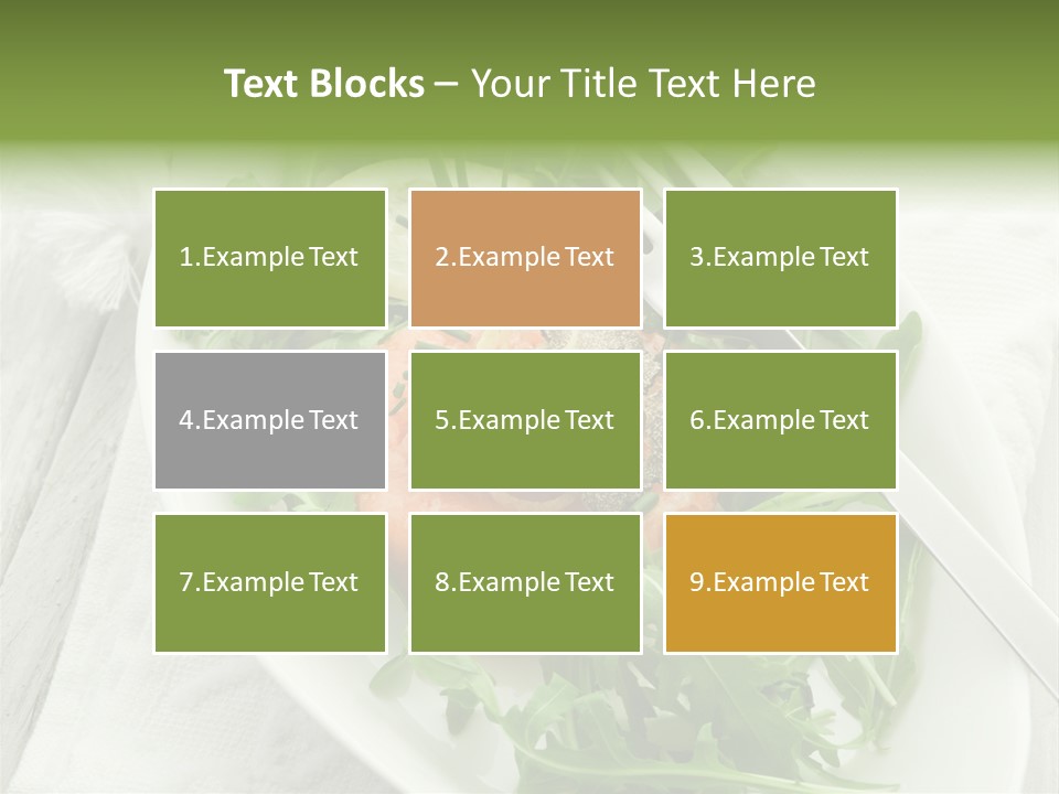 Salad Gourmet Marinated PowerPoint Template