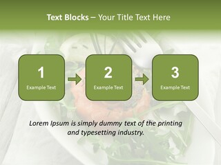 Salad Gourmet Marinated PowerPoint Template