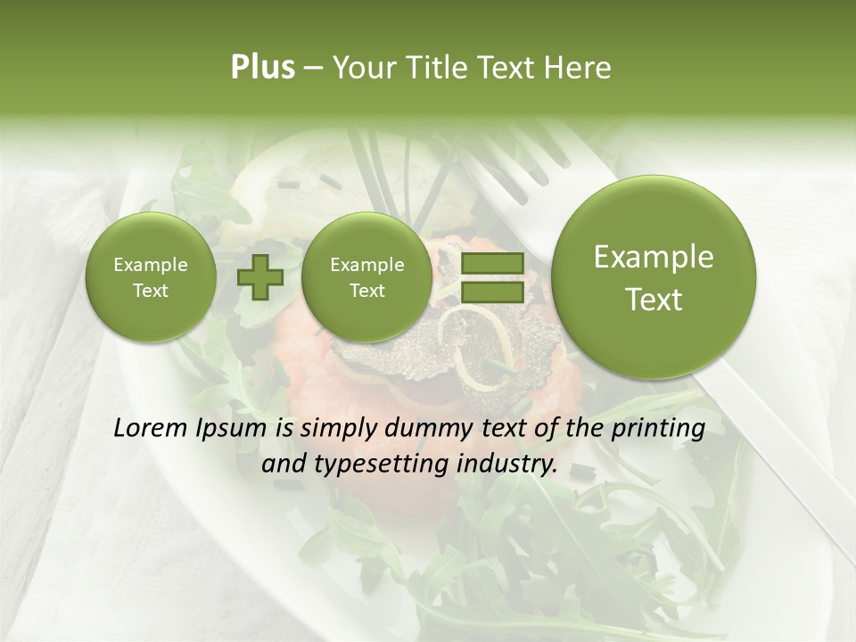 Salad Gourmet Marinated PowerPoint Template