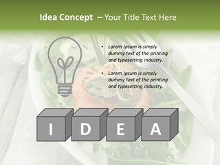 Salad Gourmet Marinated PowerPoint Template
