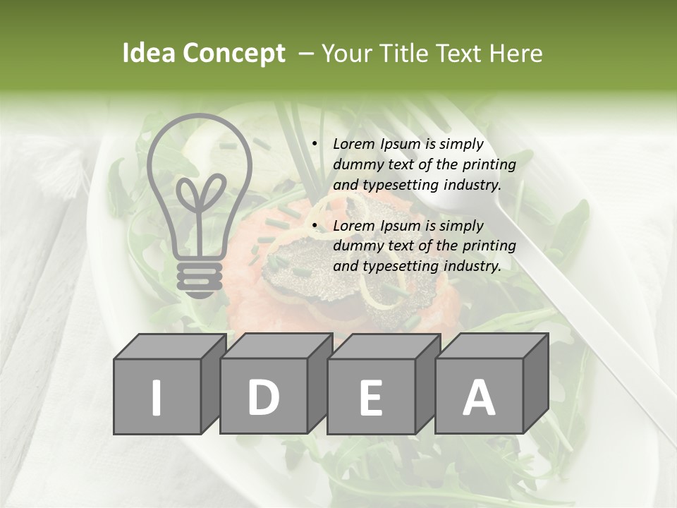 Salad Gourmet Marinated PowerPoint Template