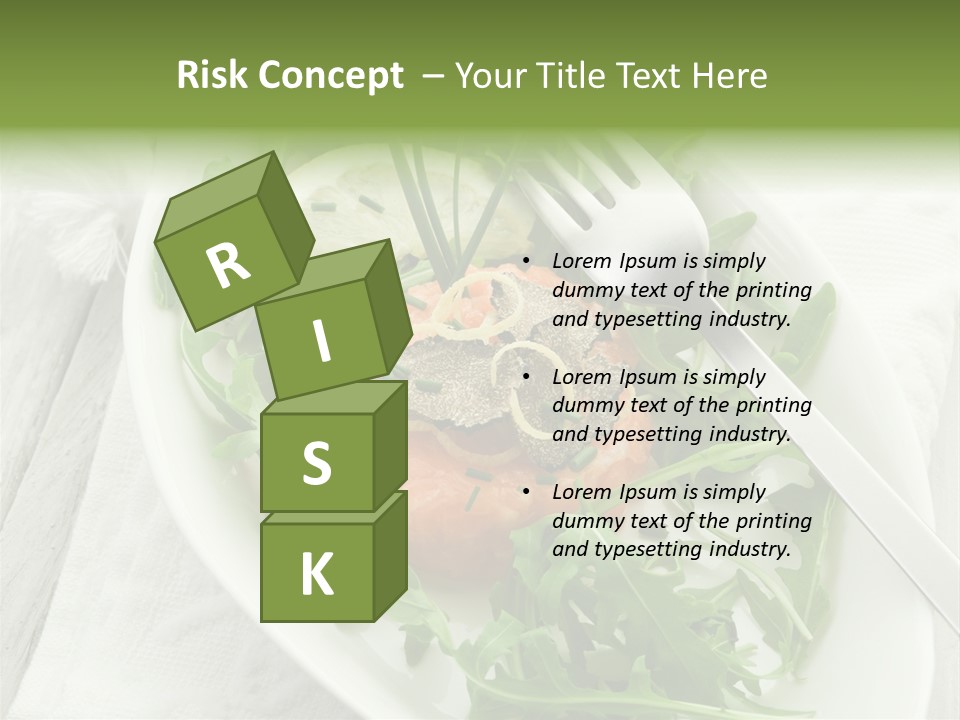 Salad Gourmet Marinated PowerPoint Template