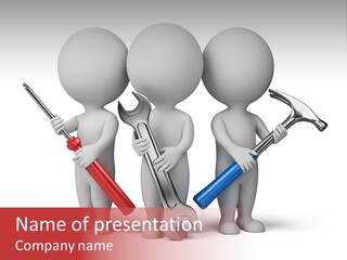 Screwdriver Construction Service PowerPoint Template