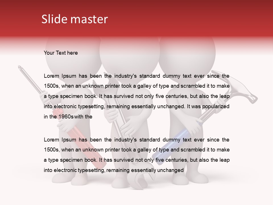 Screwdriver Construction Service PowerPoint Template