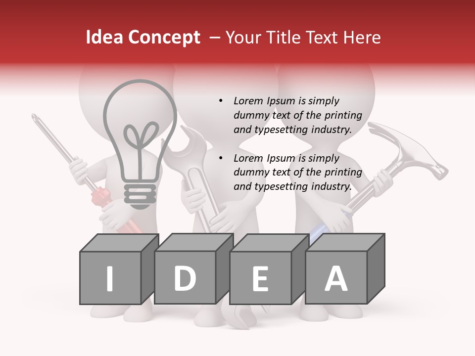 Screwdriver Construction Service PowerPoint Template