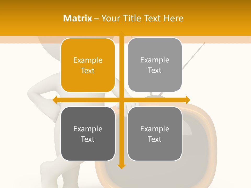 Yellow Shiny Illustration PowerPoint Template