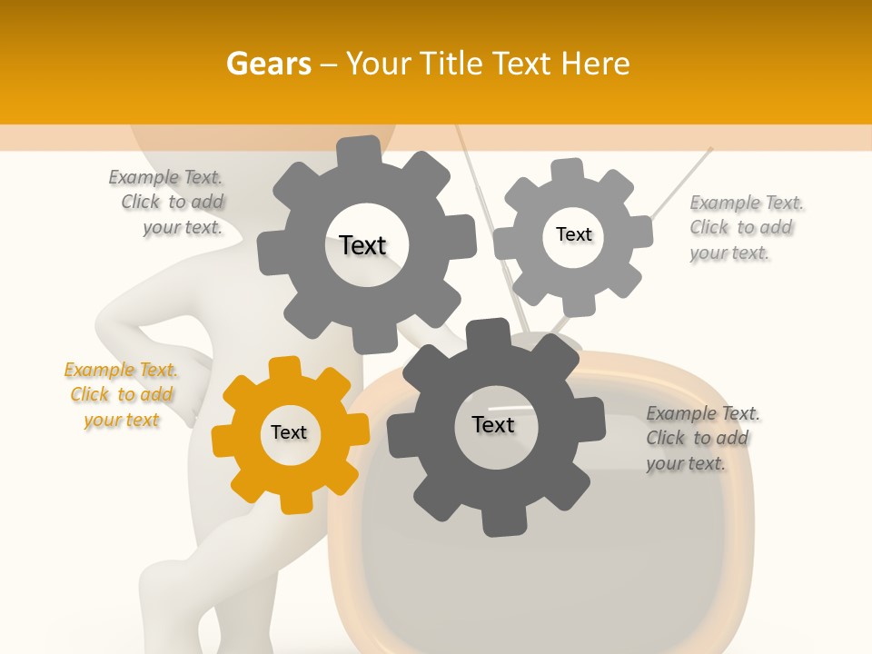 Yellow Shiny Illustration PowerPoint Template