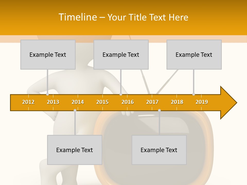 Yellow Shiny Illustration PowerPoint Template