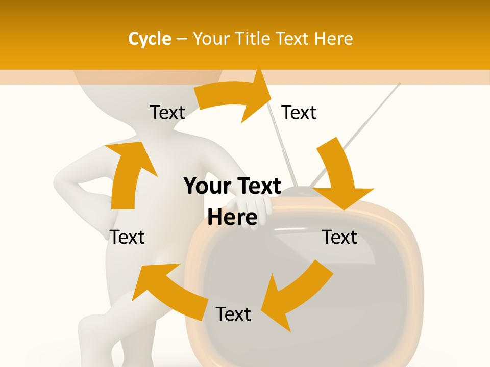 Yellow Shiny Illustration PowerPoint Template
