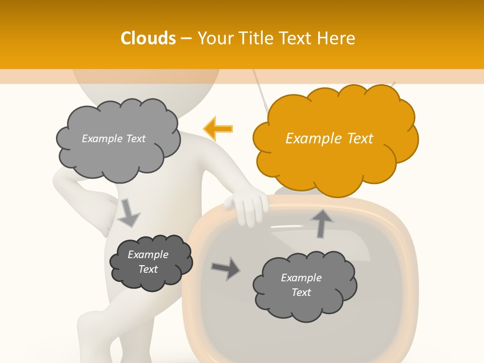 Yellow Shiny Illustration PowerPoint Template