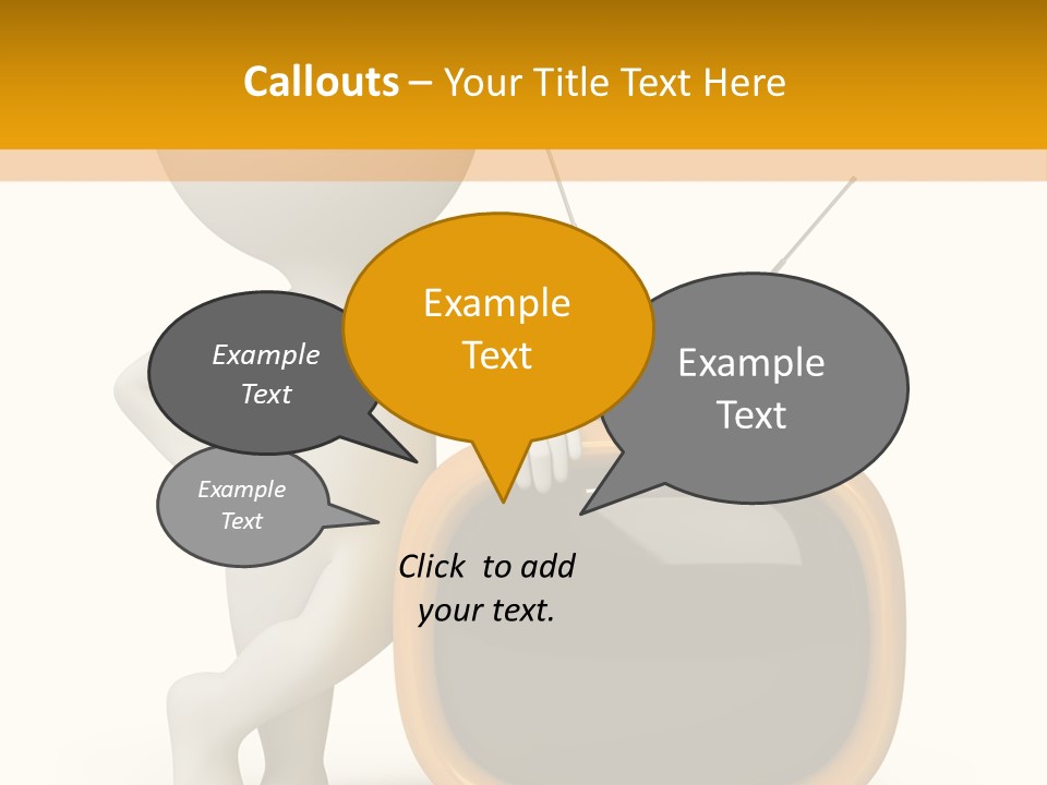 Yellow Shiny Illustration PowerPoint Template