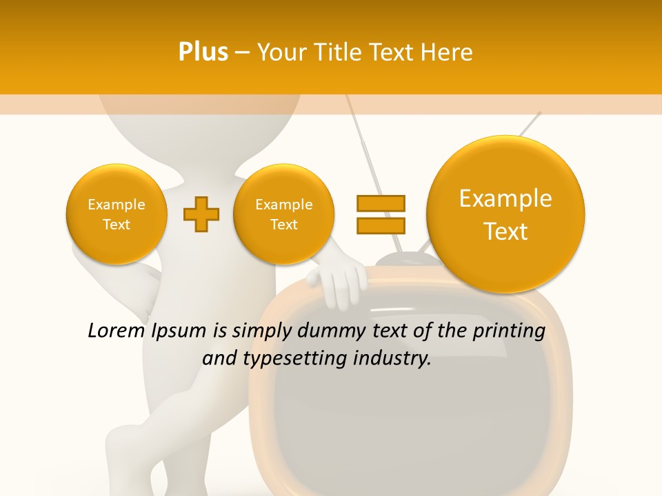 Yellow Shiny Illustration PowerPoint Template
