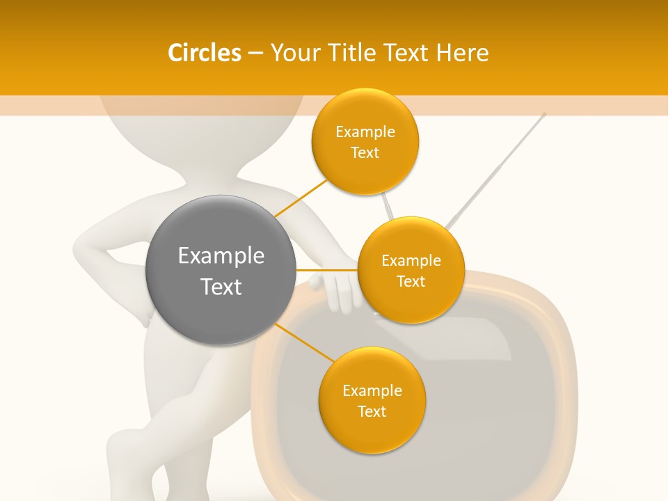 Yellow Shiny Illustration PowerPoint Template