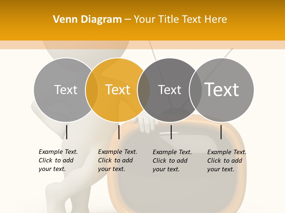 Yellow Shiny Illustration PowerPoint Template