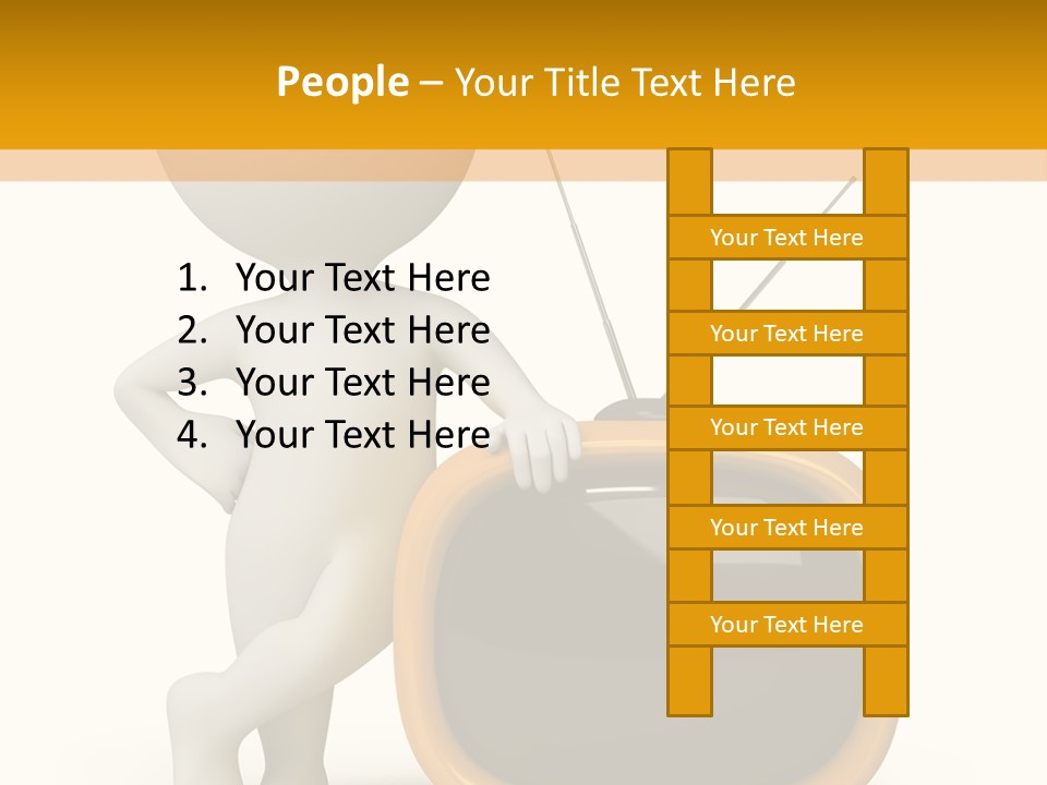Yellow Shiny Illustration PowerPoint Template