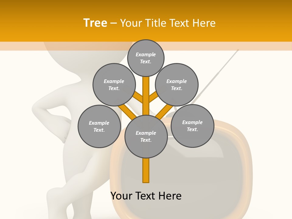 Yellow Shiny Illustration PowerPoint Template