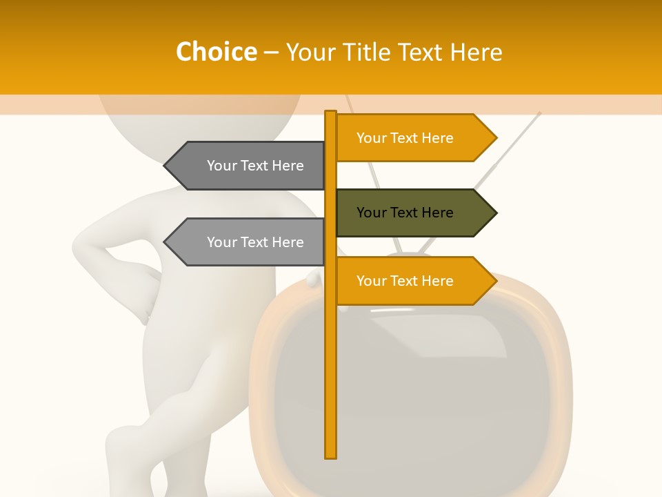 Yellow Shiny Illustration PowerPoint Template