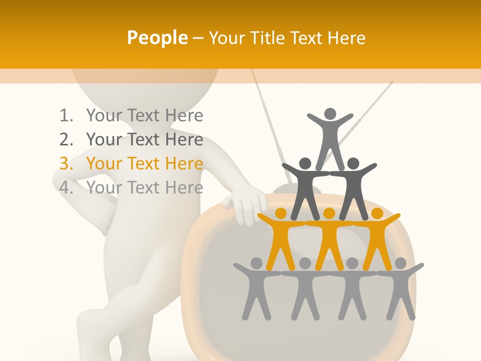 Yellow Shiny Illustration PowerPoint Template