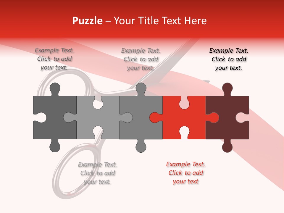 Success Scissors Cut PowerPoint Template