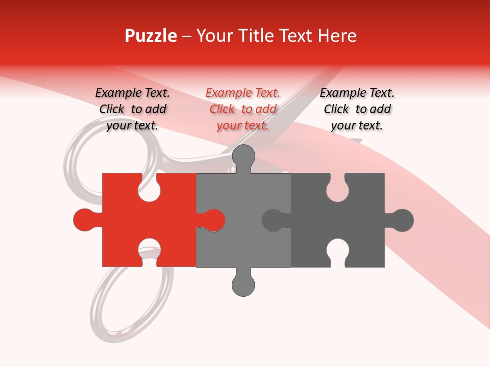 Success Scissors Cut PowerPoint Template