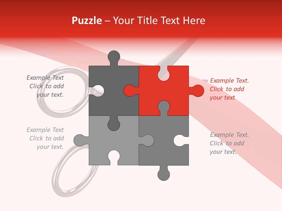 Success Scissors Cut PowerPoint Template