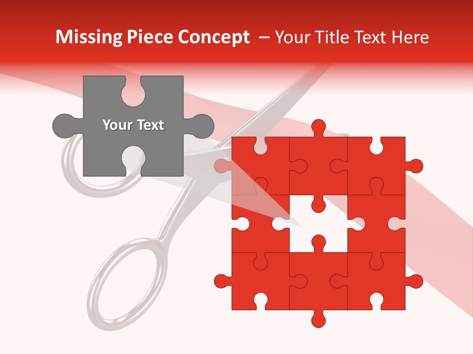 Success Scissors Cut PowerPoint Template