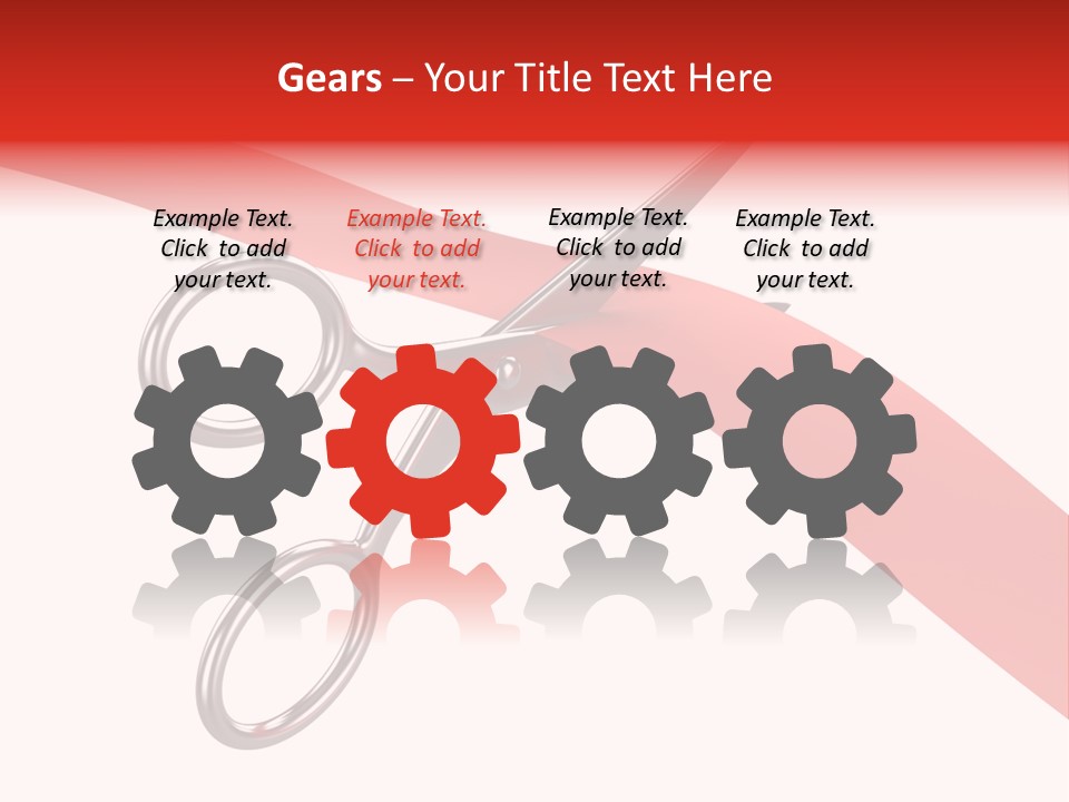 Success Scissors Cut PowerPoint Template