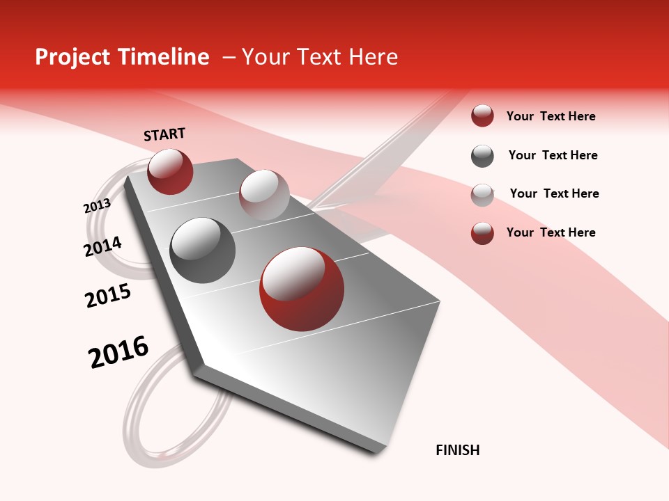 Success Scissors Cut PowerPoint Template