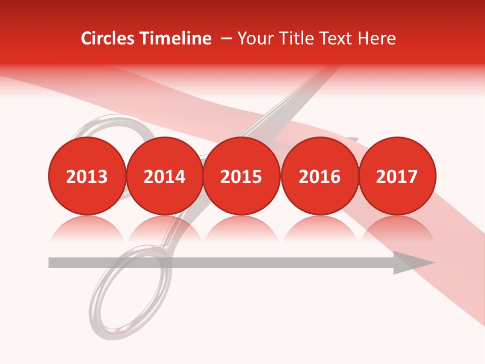 Success Scissors Cut PowerPoint Template