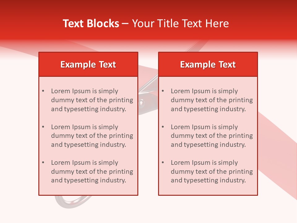 Success Scissors Cut PowerPoint Template
