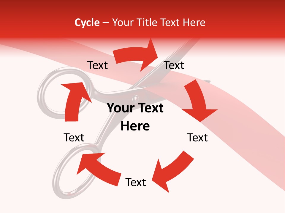 Success Scissors Cut PowerPoint Template
