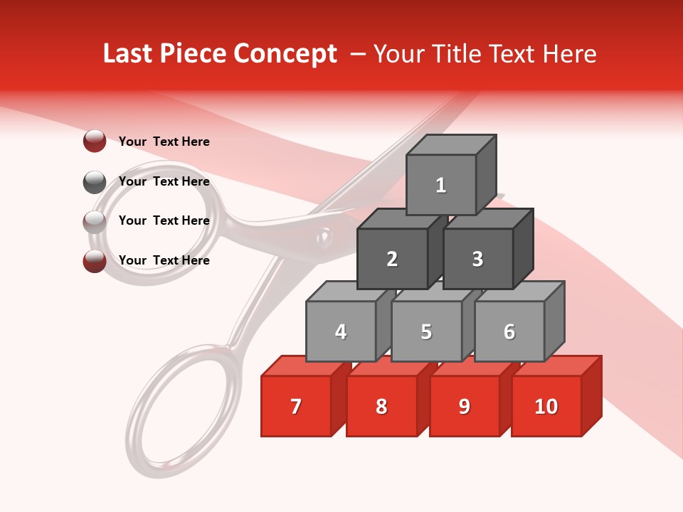 Success Scissors Cut PowerPoint Template