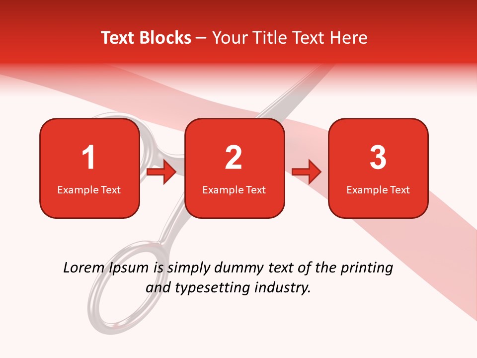 Success Scissors Cut PowerPoint Template