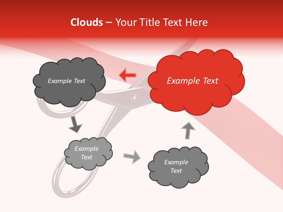 Success Scissors Cut PowerPoint Template