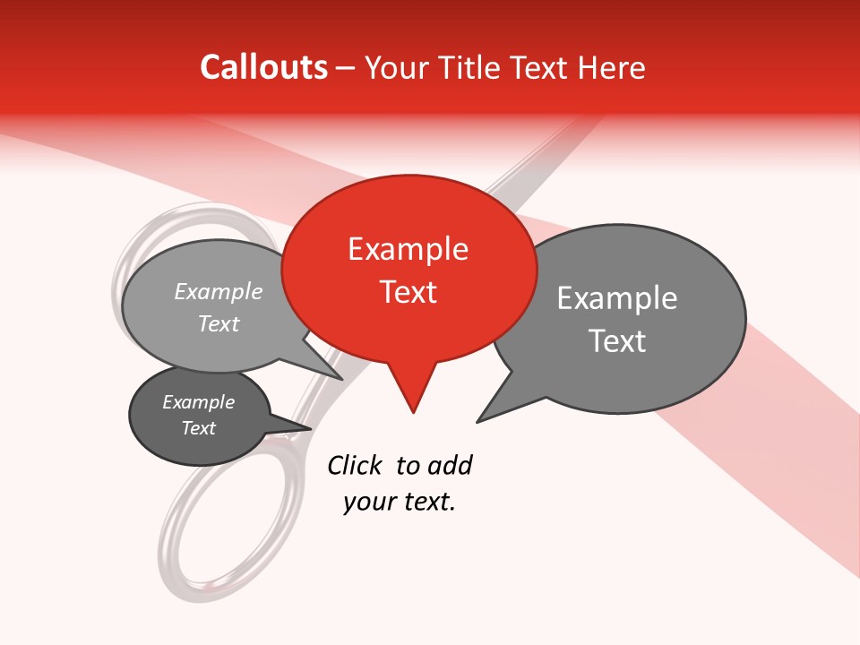 Success Scissors Cut PowerPoint Template