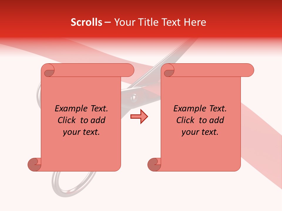 Success Scissors Cut PowerPoint Template